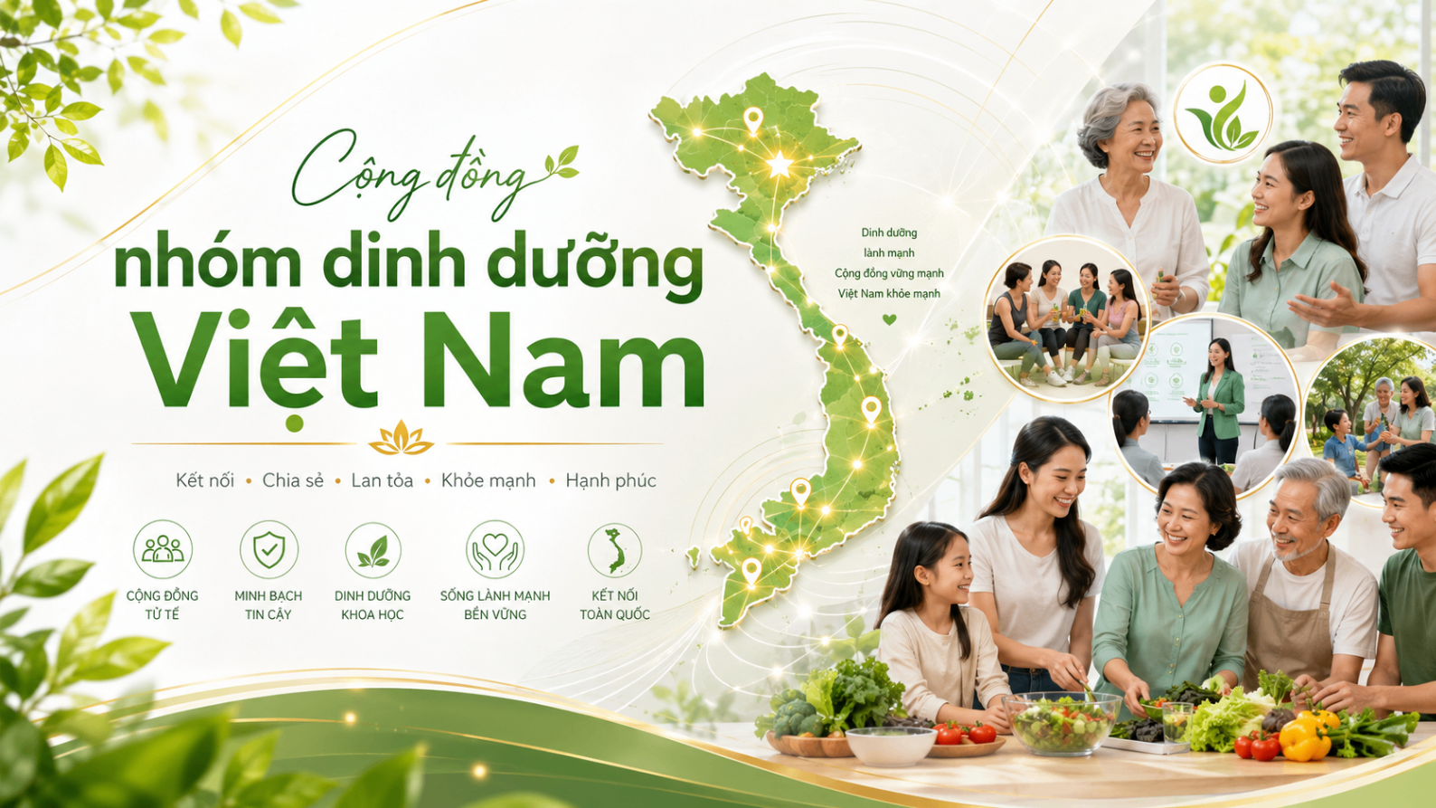 Cộng đồng nhóm dinh dưỡng Việt Nam kết nối, chia sẻ và lan tỏa